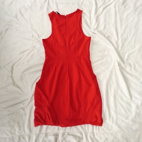 Cynthia Steffe Red Draped Sleeveless Mini Dress | Sz 4 - Picture 6 of 6